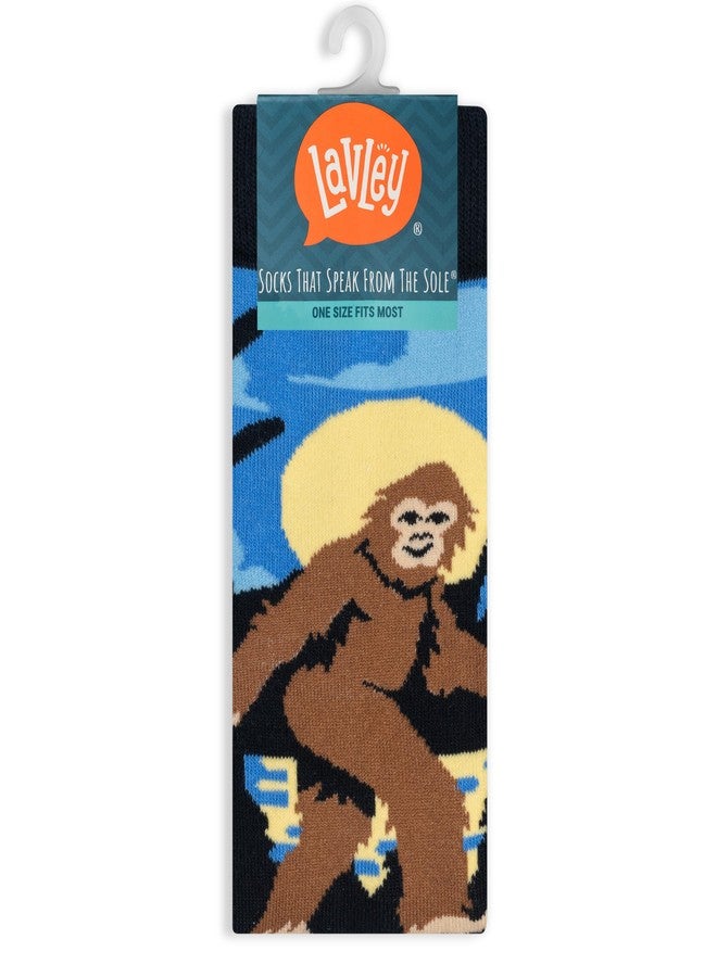 Lavley Not all Who Wander Are Lost Bigfoot Socks - Fun Sasquatch Gift for Outdoorsy Men and Women - One Size - Image 3